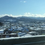 はやぶさ車内からの景色